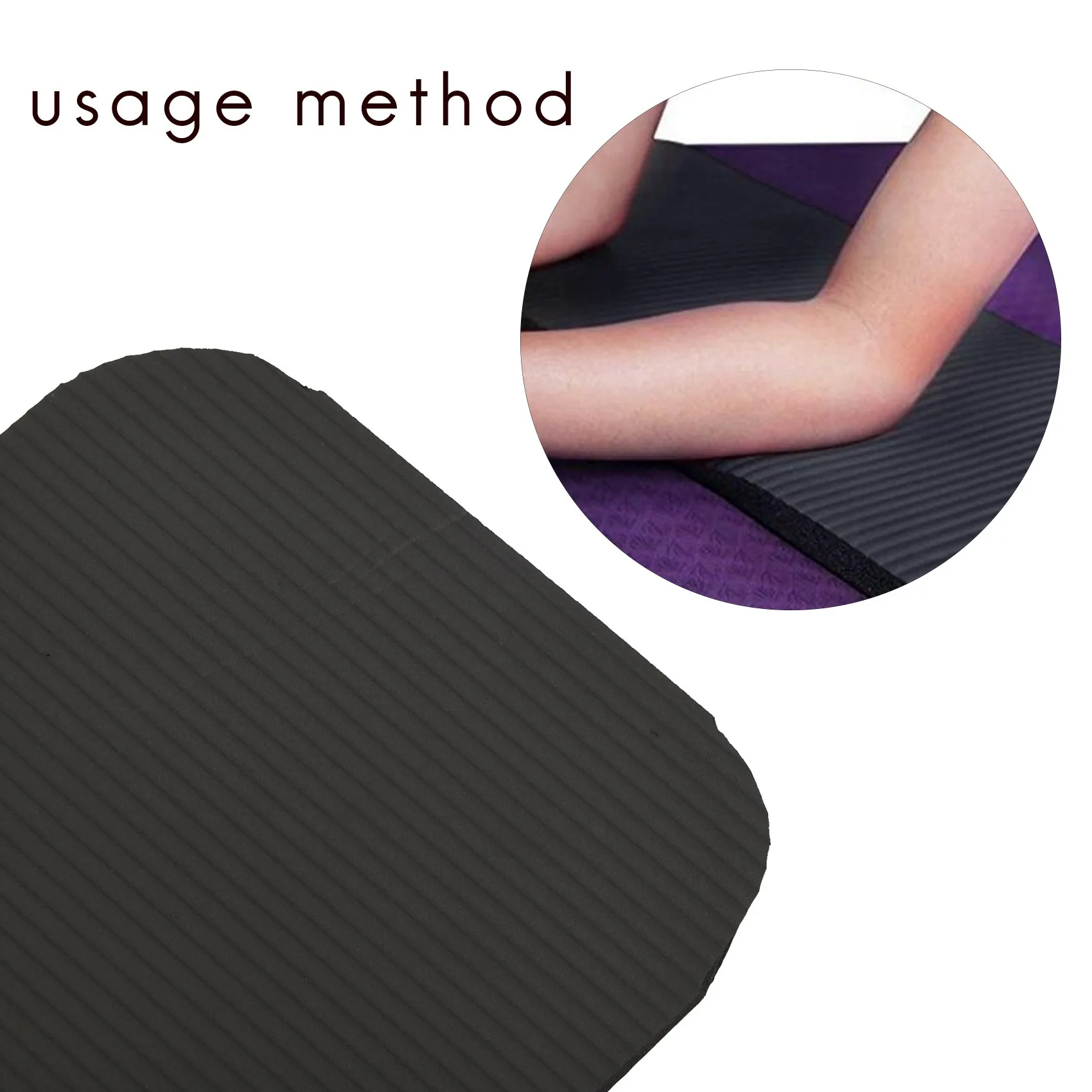 2Pcs Pilates Workout Mat Thick Yoga Knee Pad Cushion Extra Support for Knees Wrists Elbows