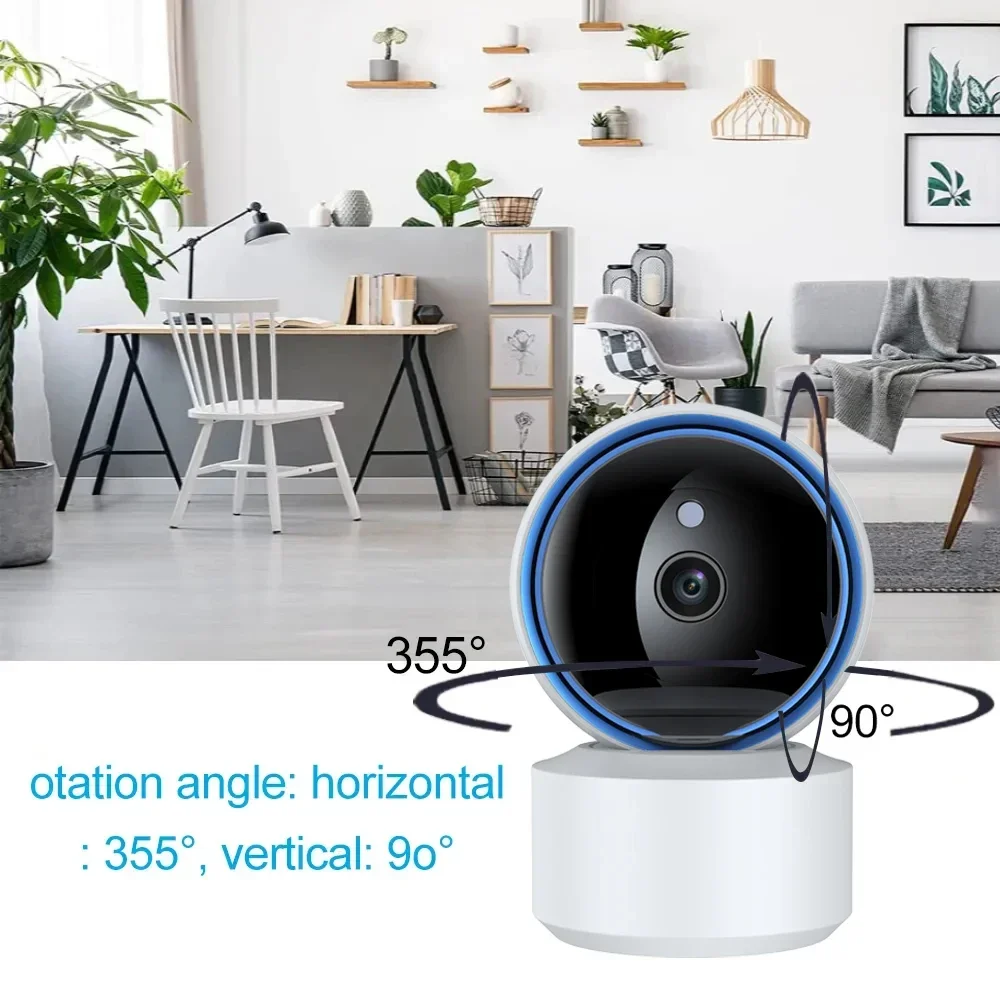 1-5PCS Tuya 1080P WiFi IP Camera Baby Monitor 360° PTZ Motion Detection 2 Way Audio Night Vision Support TCP/IP/ONVIF Protocol