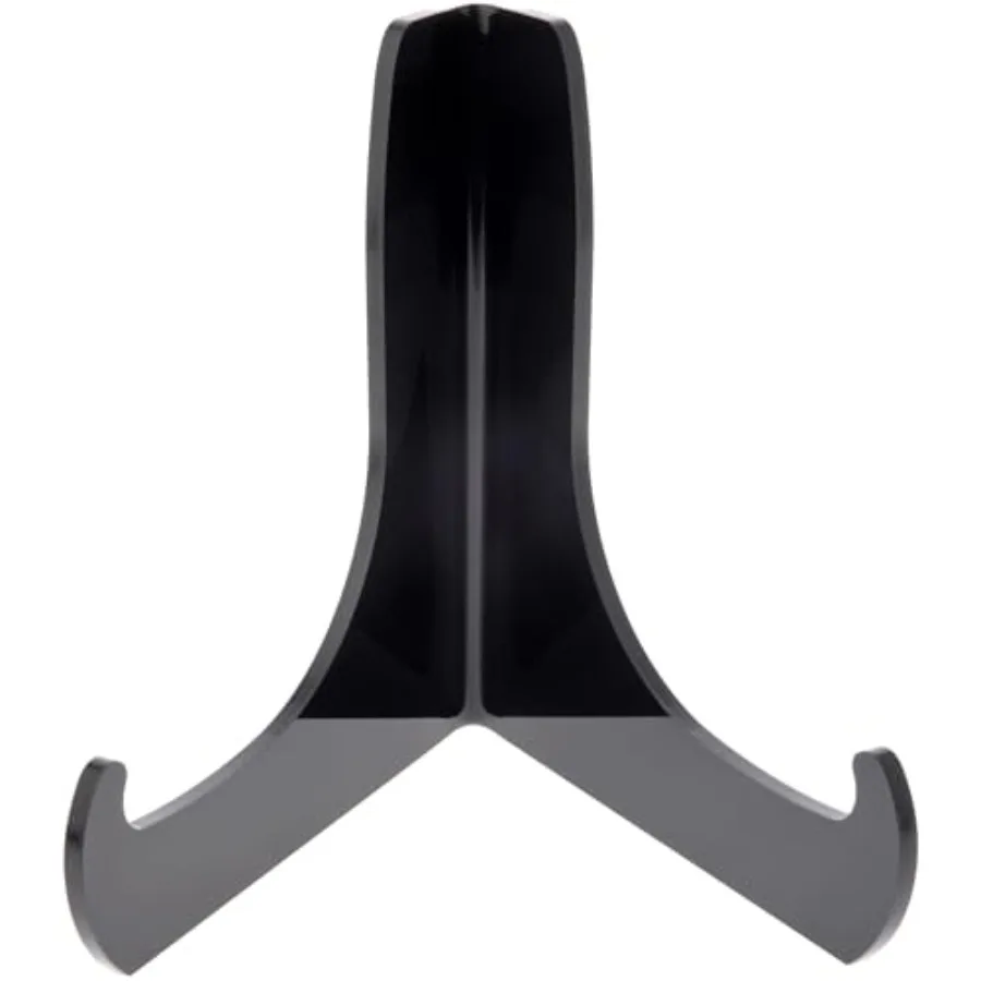 

Black Acrylic 60-Degree Angle Easel with Deep Support Ledges, 6" H x 5.75" W x 4.75" D (6 Pack)