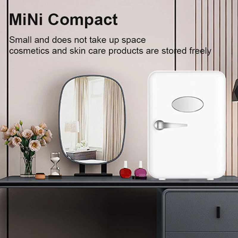 Mini Fridge 4L Makeup 12V/220V Small Beauty Cosmetic  Car Fridge ForHome Office Car Skincare Refrigerator