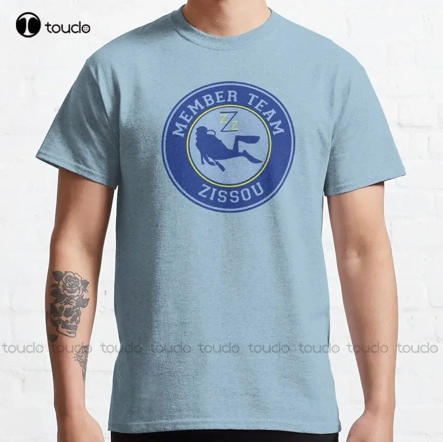 

Member Team Zissou Steve Zissou Life Aquatic Classic T-Shirt Girl Shirts Cotton Outdoor Simple Vintage Casual Tee Shirts Xs-5Xl