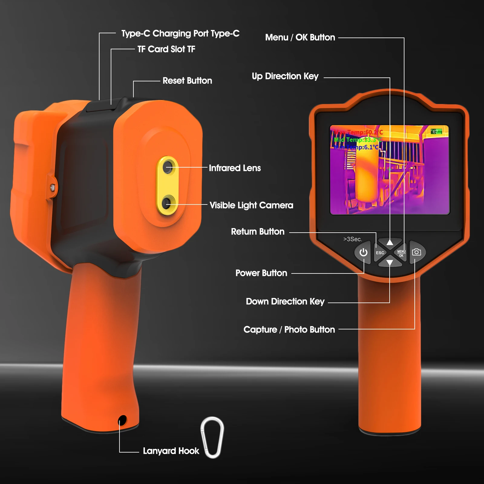 256x192 IR Termal Kamera 25Hz, - Nf 521 Thermal Imaging Camera incelemesi ve fiyatı
