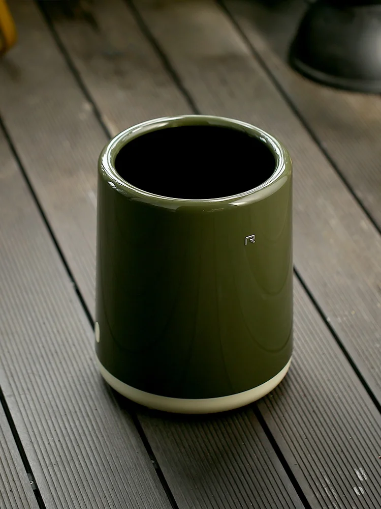 

Современное стильное пластиковое цилиндрическое ведро для мусора большой емкости для кухни, офиса, кофейни, дома, для хранения