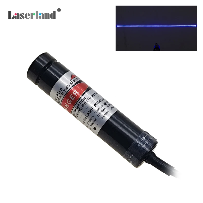 Imagem -05 - Módulo Gerador de Linha Azul Pântano Laser Casa Assombrada Efeitos de Iluminação a Laser 450nm 445nm 80mw