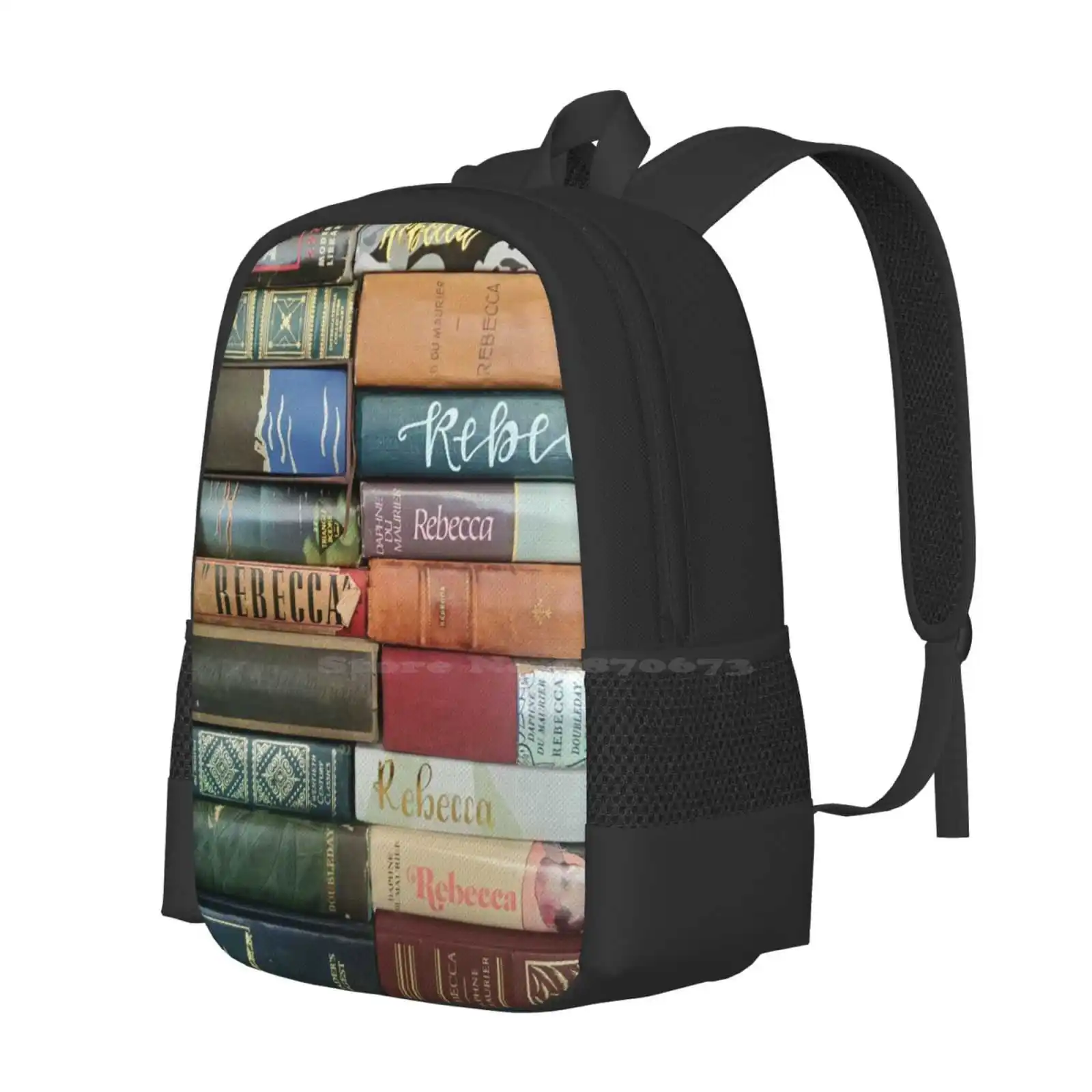 Wall Of Rebecca By Nora Du Bag mochila para hombres, mujeres, niñas, adolescentes, Nora Du Rebecca, literatura clásica, literatura gótica