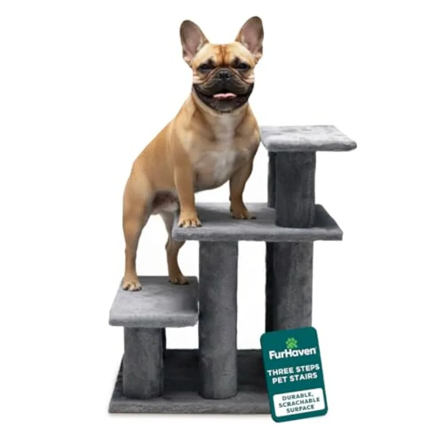 Steady Paws Multi-Step Pet Stairs for High Beds and Sofas