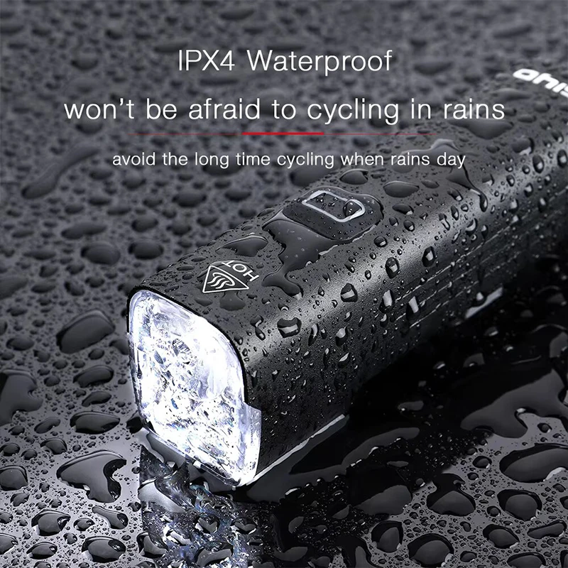 Giyo 4800 MAh Aluminum Alloy Ultralight Bike Headlight Waterproof High Brightness Light USB Charge Bicycle Cycling Accessories