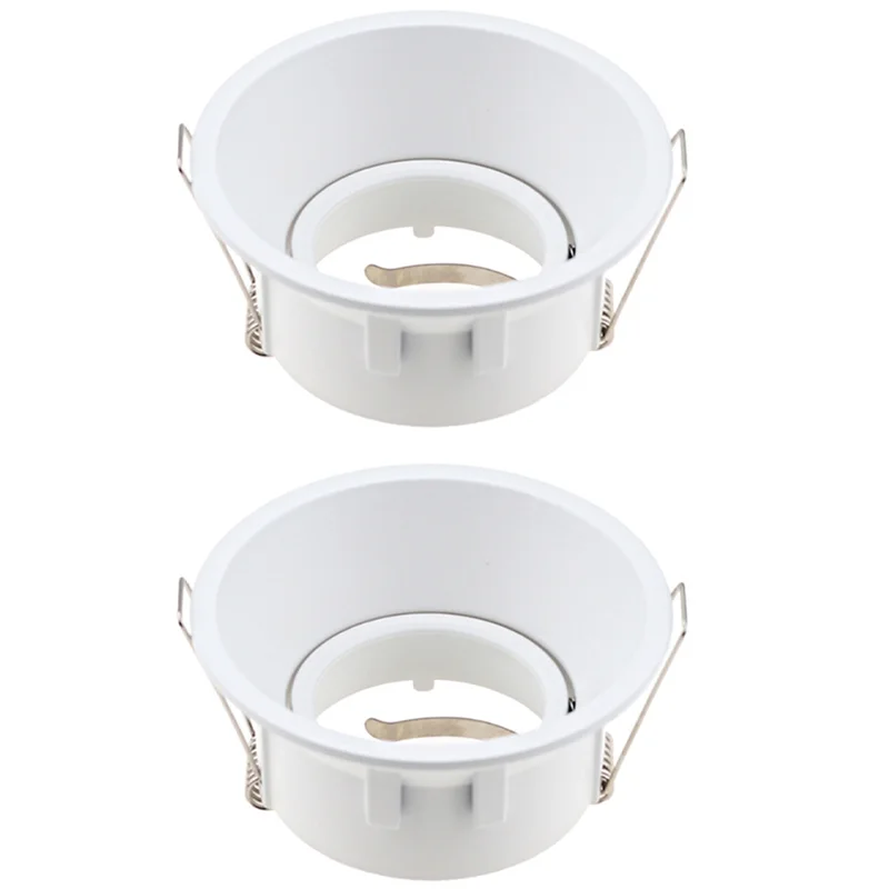 

-A02R Светодиодные потолочные светильники Круглый квадратный встраиваемый светильник MR16 GU10 Белый Регулируемый светодиодный потолочный точечный светильник Рамка Белый