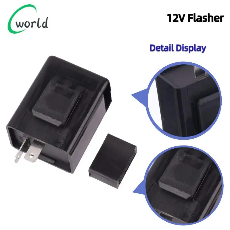

Motorcycle Flasher Motorcycle LED Adjustable Turn Signal Flasher 12VTurn Signal Control Relay Lamp Controller Regulator