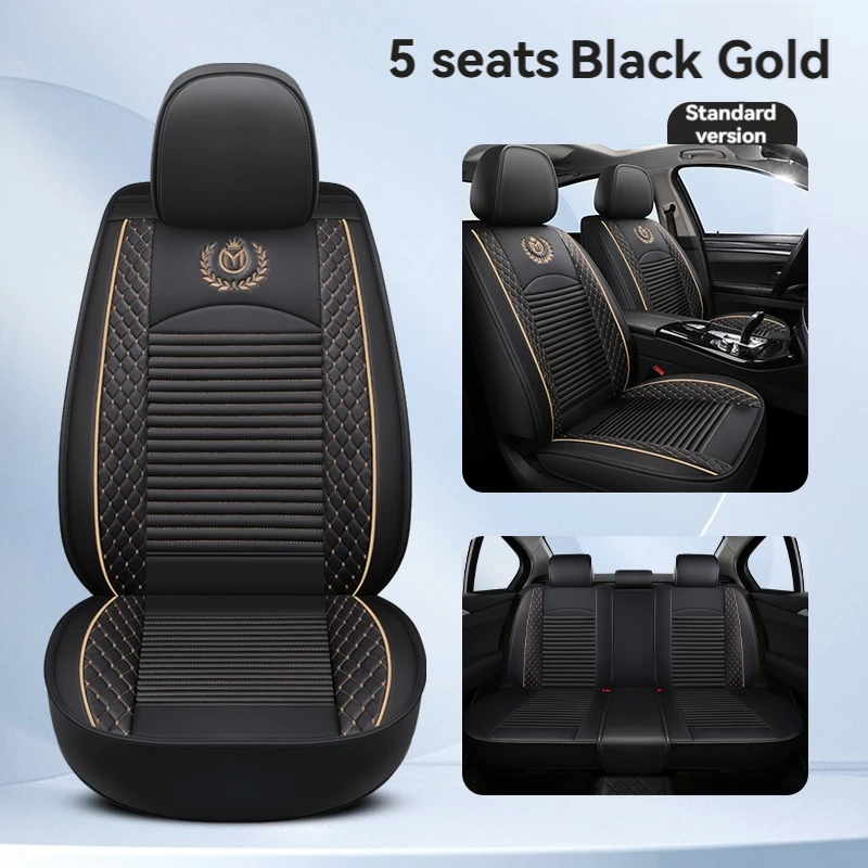 

5 Seats Four Season Universal Car Leather Seat Cover For Skoda All Models Fabia Octavia Rapid Superb Kodiaq Yeti Auto Protector