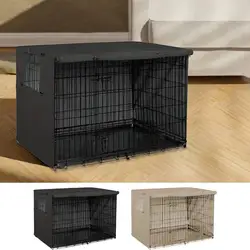 Pet Cage Cover Waterproof Pet Crate Cover Oxford Windproof Dog Kennel Cover Pet Cage Cover For Indoor Outdoor Crates pet supplie