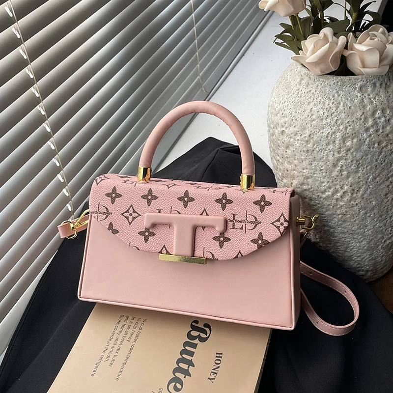 

Luxury Faux Leather Shoulder Bag Women, Elegant Crossbody Messenger Purse Designer Inspired Tote Handbag Classic