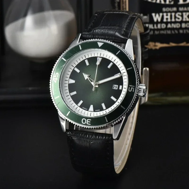 2025 ساعة يد كبيرة عصرية جديدة للرجال بحزام من الفولاذ المقاوم للصدأ مصممة فاخرة شهيرة لحفظ الوقت ساعة دقيقة