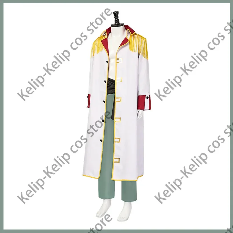 

Цианиме Эдвард Ньюгейт Косплей Костюм Белая Борода Пираты Шок Фрукты Белая Военная Униформа Плащ Пальто Униформа Мужской Карнавальный Костюм