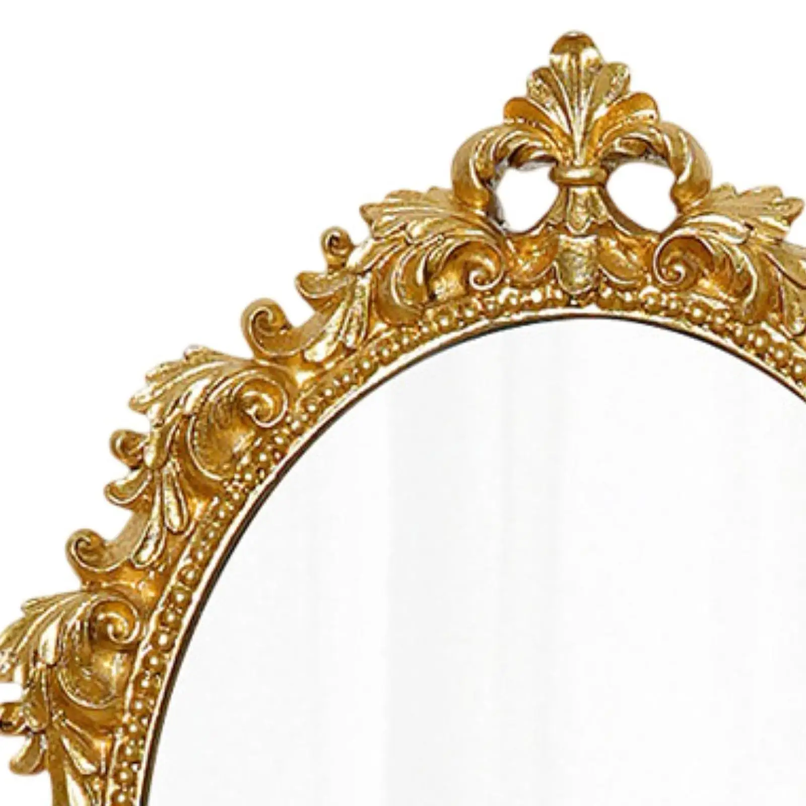 Makeup Mirror European Decor Retro Vanity Mirror for Office Bathroom Nursery