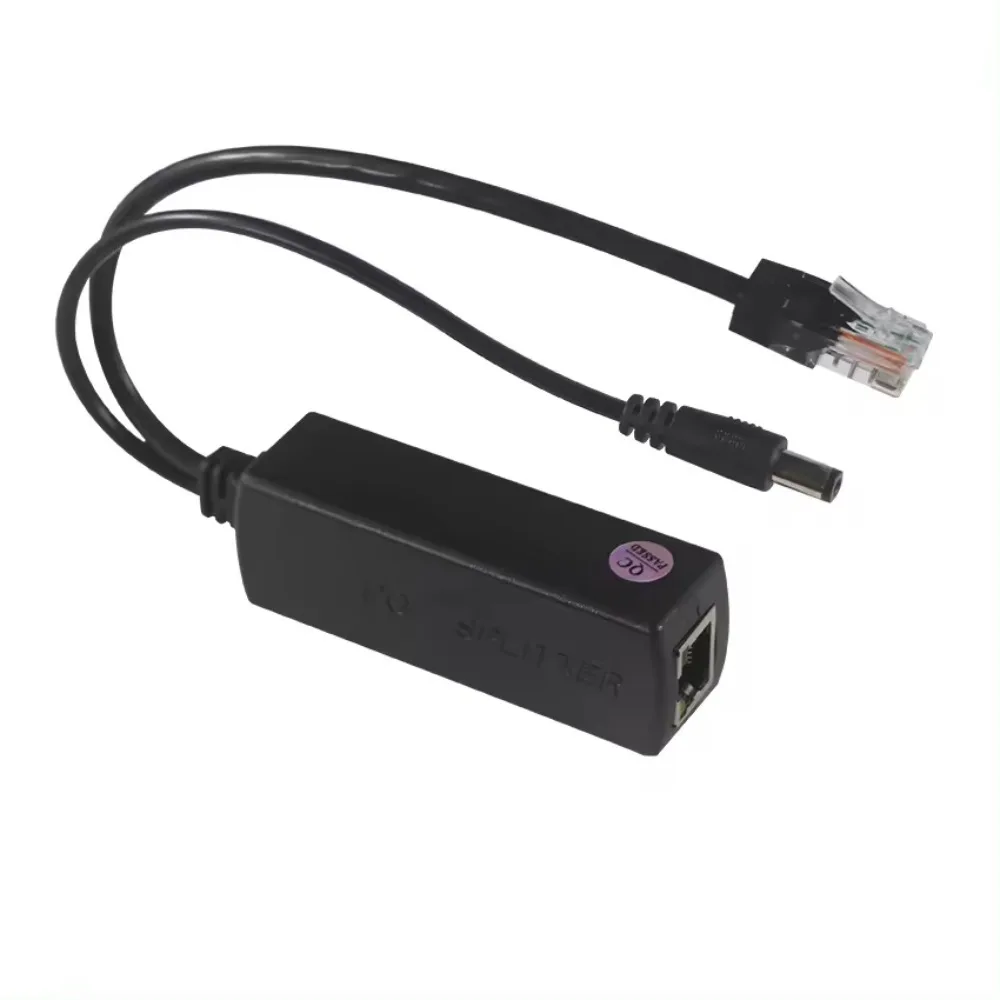 HUI-Tenda POE Splitter Standard 12V  1A/2A  48Vto12V Cable 10/100Mbps Power Supply for ip camera switch poe