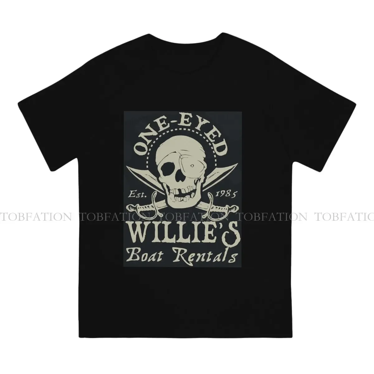 The Goonies Movie 100% Cotton TShirts One-Eyed Willie Boat Rentals Print Homme T Shirt New Trend Tops Size S-6XL