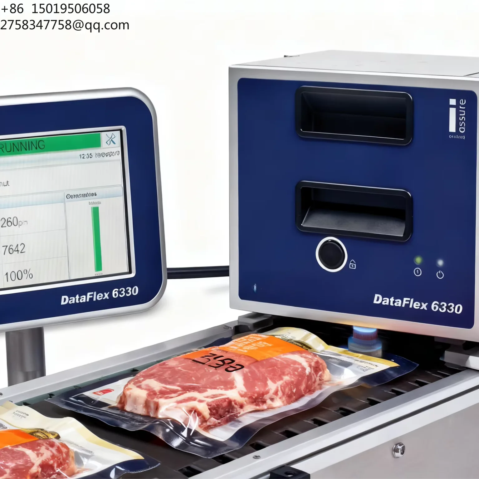 VJ 6330 Dataflex 32mm TTo Printer Thermal Date Barcode Coder  Food Package for PET OPP BOPP Films Thermal Transfer Overprinter
