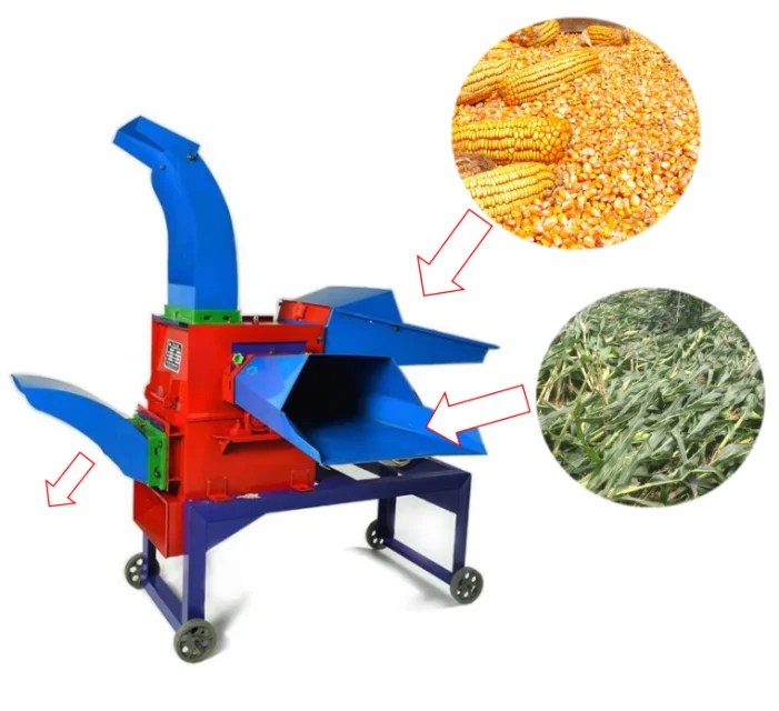 Animal Feed 690 Multi-functional Hammer Mill Crusher / Grinder For Maize