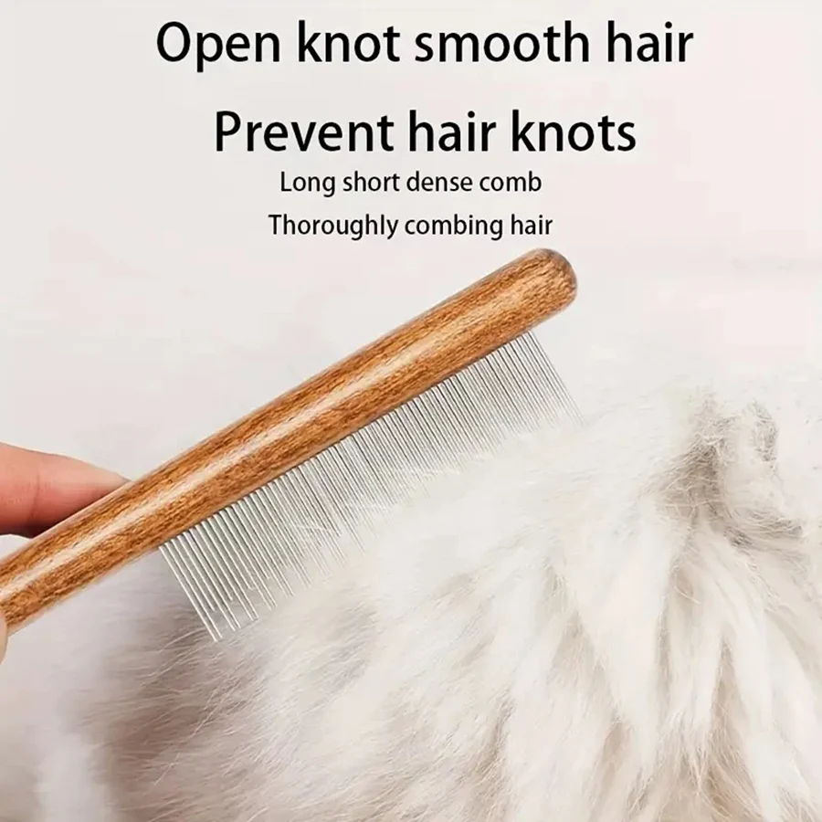 Wooden Pet Grooming Kit