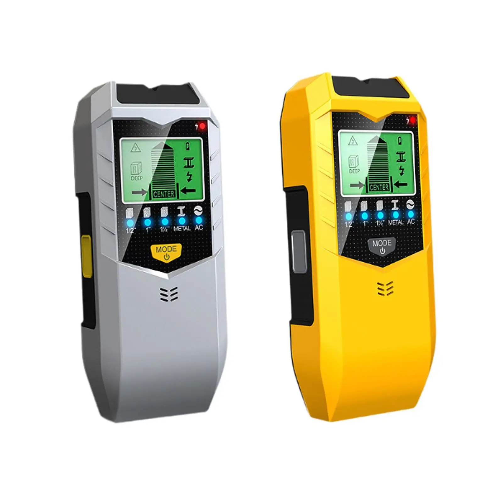 5 في 1 للكشف عن الحائط، مكتشف قياس العمق، محمول، مكتشفات الدراسة، الماسحات الضوئية الإلكترونية لأداء الأسلاك الخشبية العالية