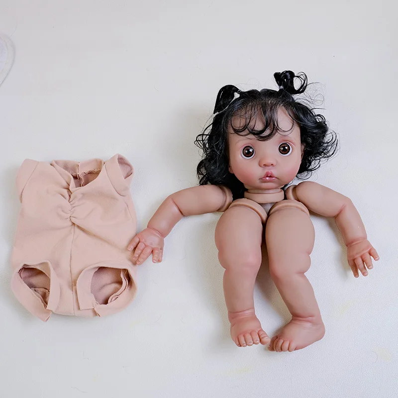 16inch Already Painted Kit Peeka Finished Lifelike Reborn Doll DIY Doll parts with Cloth Body