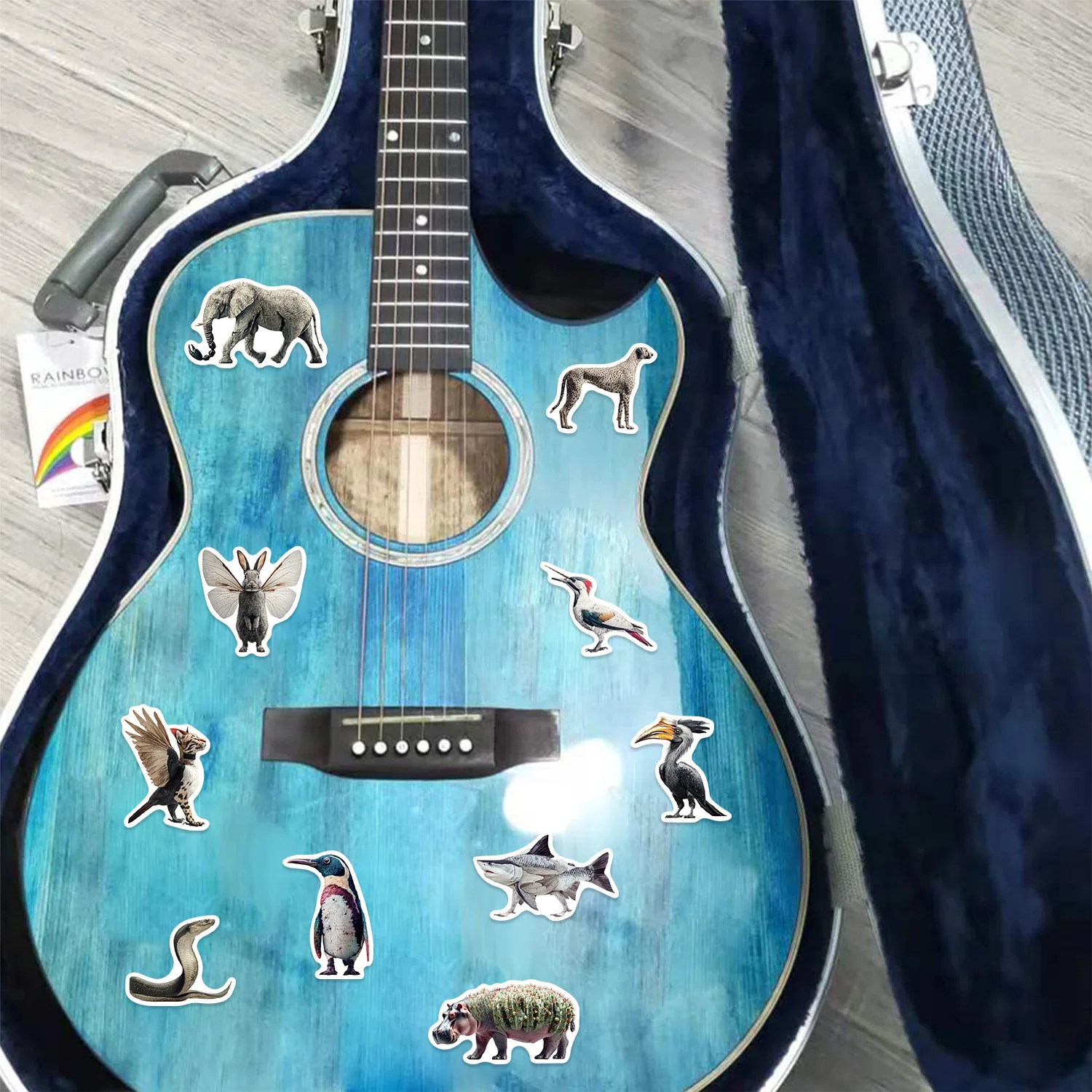 50 Stück Phantom Tier-Graffiti-Aufkleber, abstrakter Stil, wasserdicht, für Wasserbecher, Telefon, Computer, Notebook, Schreibwaren, Gepäck