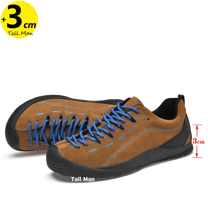 

Мужские повседневные кроссовки для хайкинга с увеличением роста на 3 см, спортивная обувь для активного отдыха и треккинга