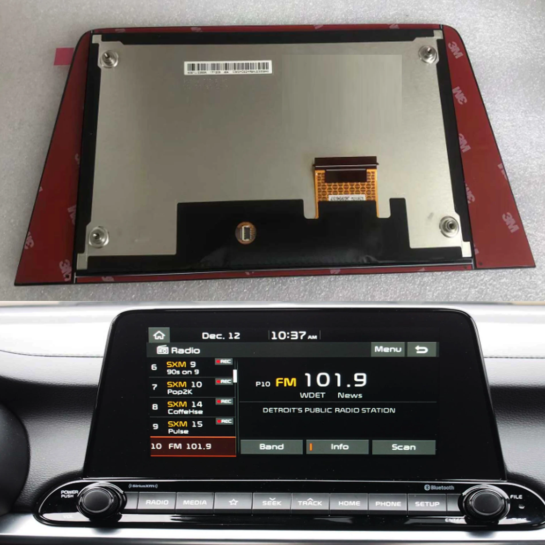 

8" LCD DISPLAY WITH TOUCH SCREEN For 2019 2020 2021 Kia Forte Nav Radio 96160M7070wk