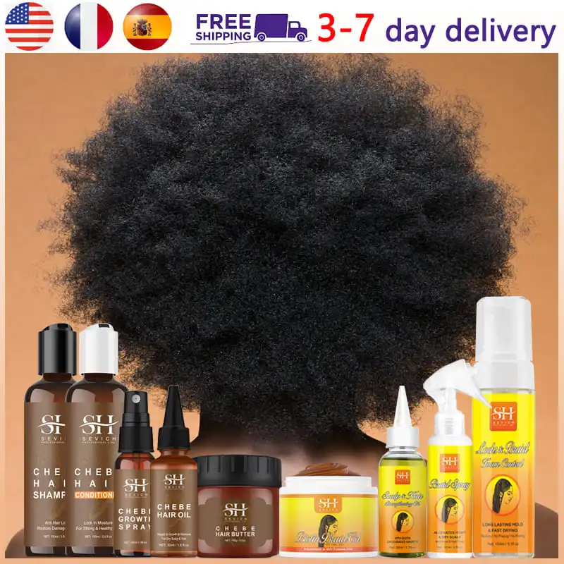 100% Chebe Fast Hair Growth Oil African Traction Alopecia Chebe Powder Anti Hair Loss Treatment Spray Braid Anti Breaking Gel