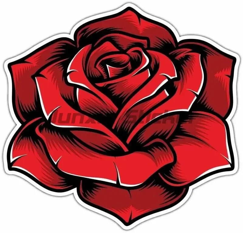 

Roses Flowers Flowers Decor Car Stickers Bumper Car Window Colored Vinyl Self-adhesive Decal