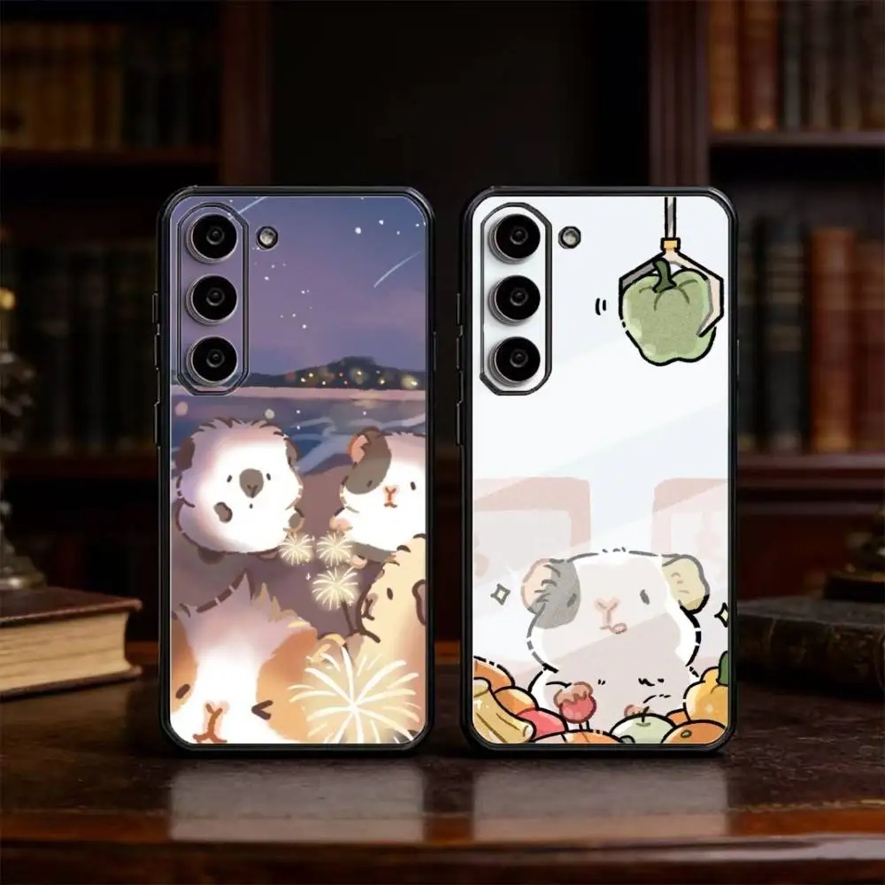 

H-Healing guinea pig Phone Case For Samsung Galaxy A13,21s,22,31,32,52,53,71,72,73,Soft Black Cover