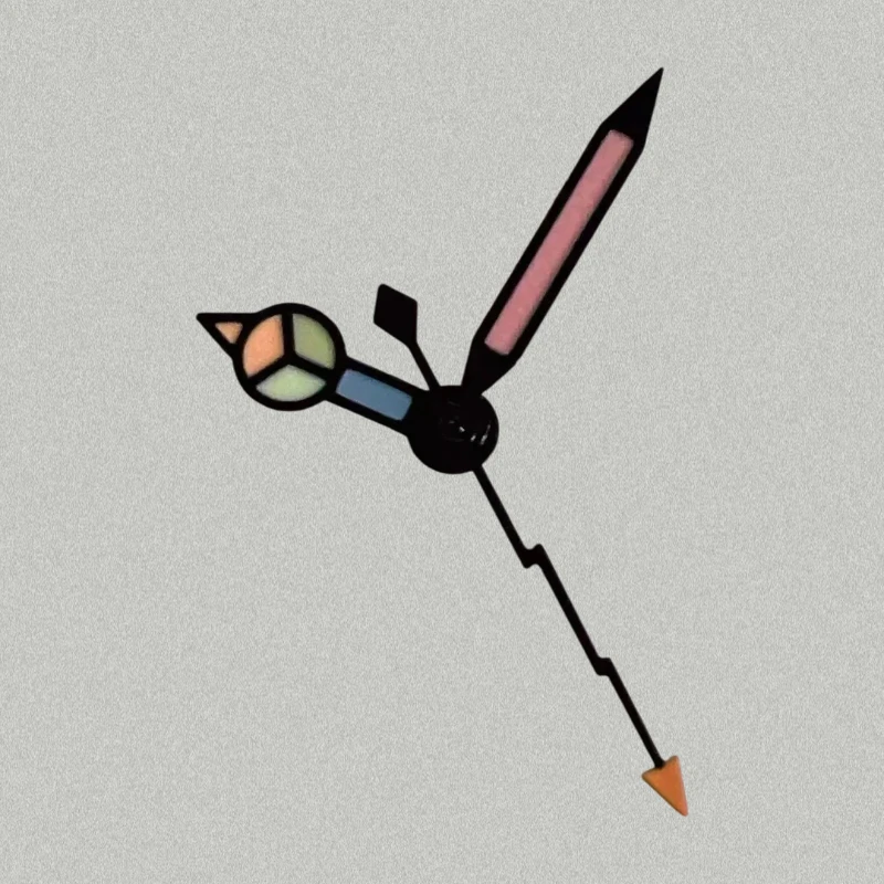 عالية الجودة اليد الملونة مضيئة بنز البرق 7.78 مللي متر * 12 مللي متر * 12.5 مللي متر ساعة الأيدي ساعة اكسسوارات لحركة NH35/NH36/4R/7S