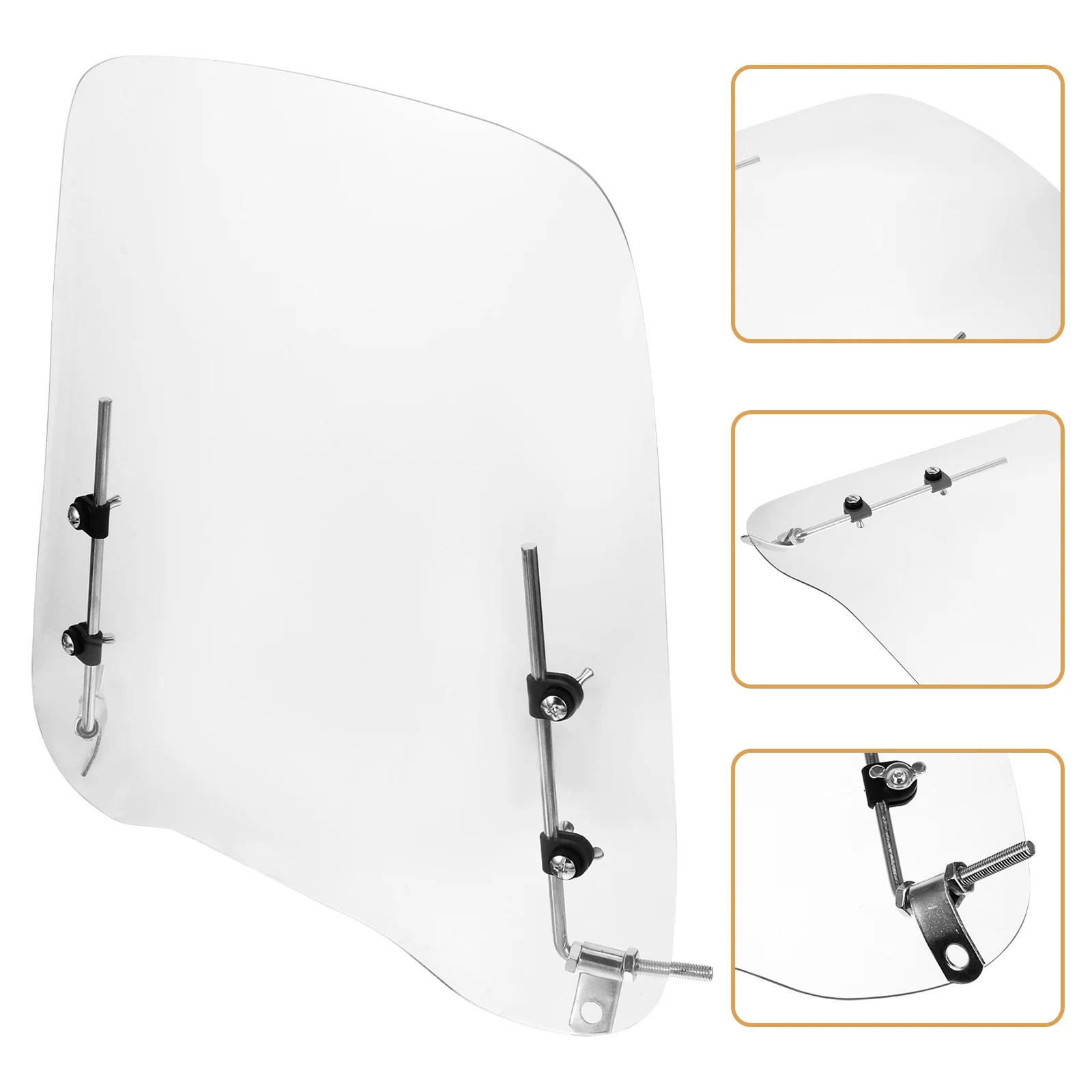 

Clear Motorcycle Windshield Rainproof Durable Shatterproof Pc Easy Install Universal Motorbike Accessory Motorcycle Windshield