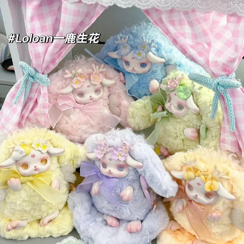 

Loloan Blooming Deer Series Blind Box Cute Deer Anime Figure Mystery Box Kawaii Loloan Action Figure Surprise Bag Home Decor Toy
