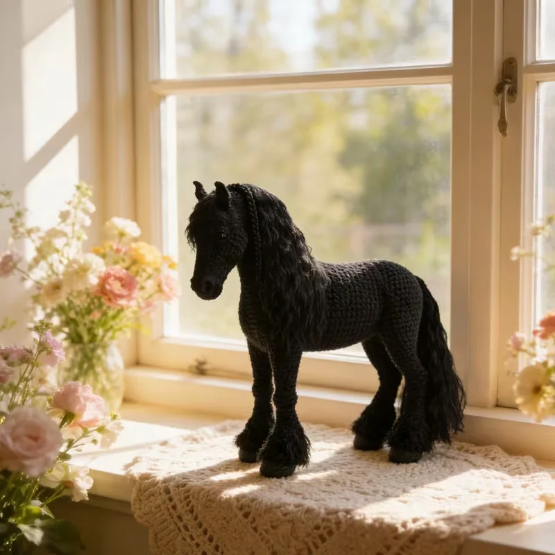 DIY Crochet Kit | Multicolor Adorable Pony-Shaped Amigurumi Ornament | Heartwarming Handmade Companion | Christmas | New Year | Birthday | Anniversary | Housewarming | Gift for Girlfriend | Mom | Best Friend | Adults | Crochet Kit | Video Tutorial |