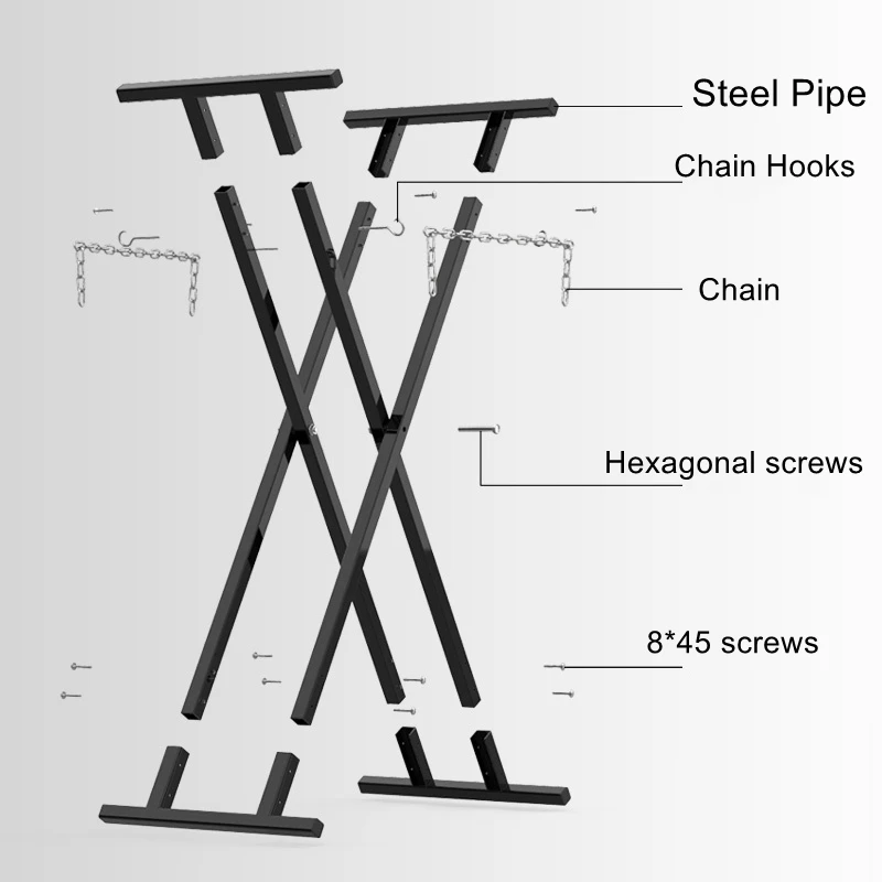 X-type car bumper fender rack special sheet metal repair painting bracket car insurance tools