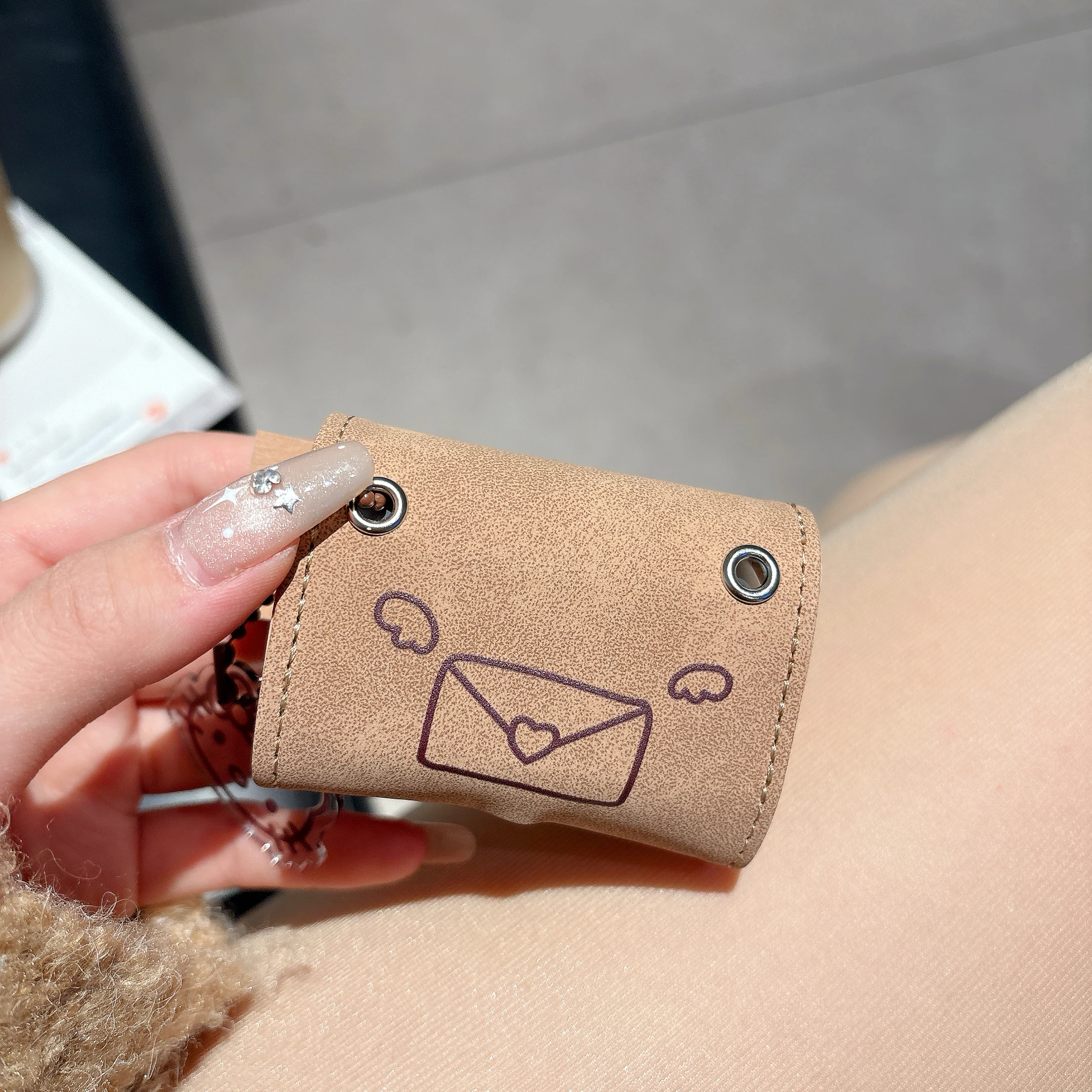 Leather Style Sanrio Hello Kitty Earphone Case For Airpods 4/2/3/1 Retro Style Anti-drop Protective Cover For Airpods Pro Pro2