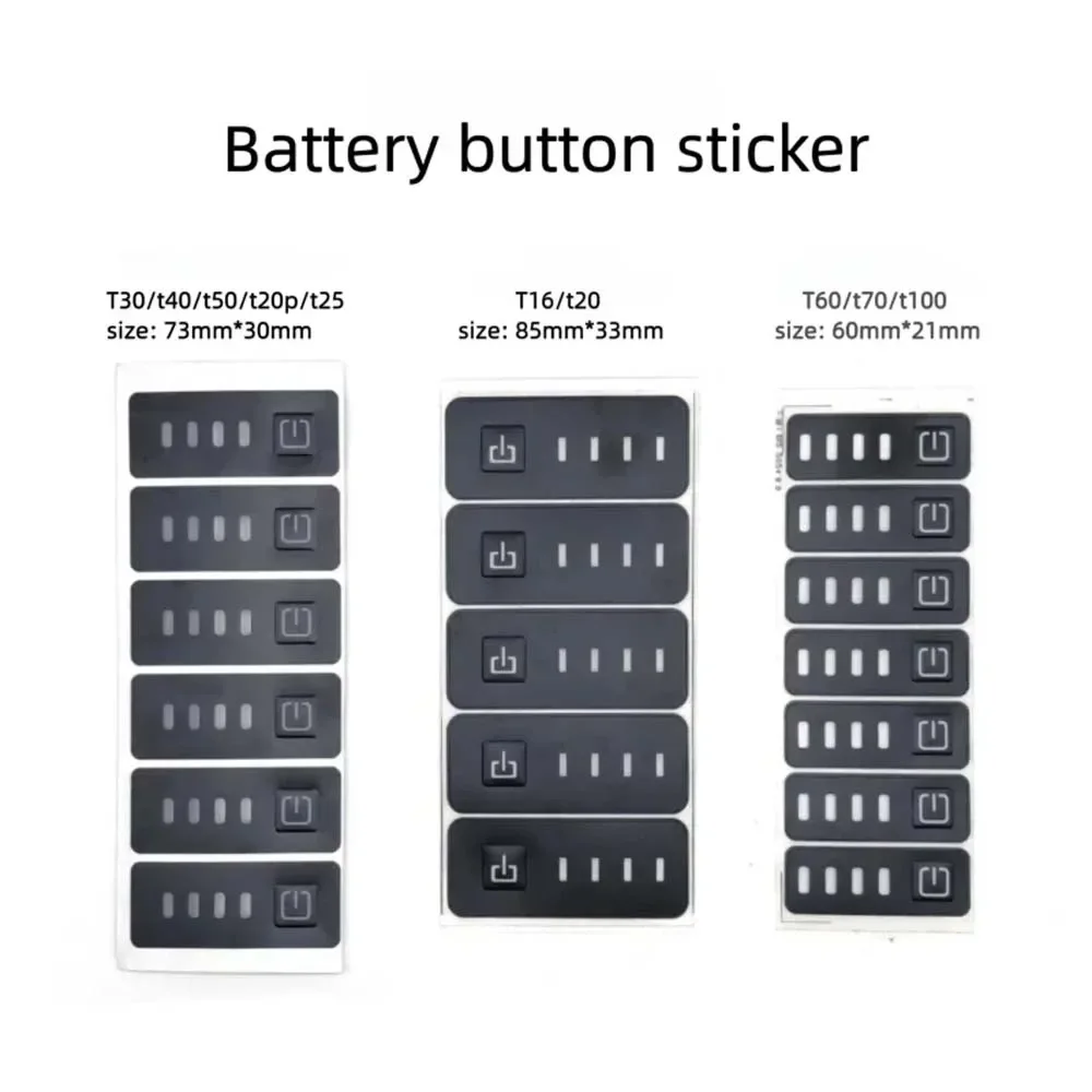 DJI Argas Various Battery Sticker For T16/T20 T30/T40/T50/T20P/T25 T60/T70/T100 Agricultural Plant Protection Drone Repair Parts