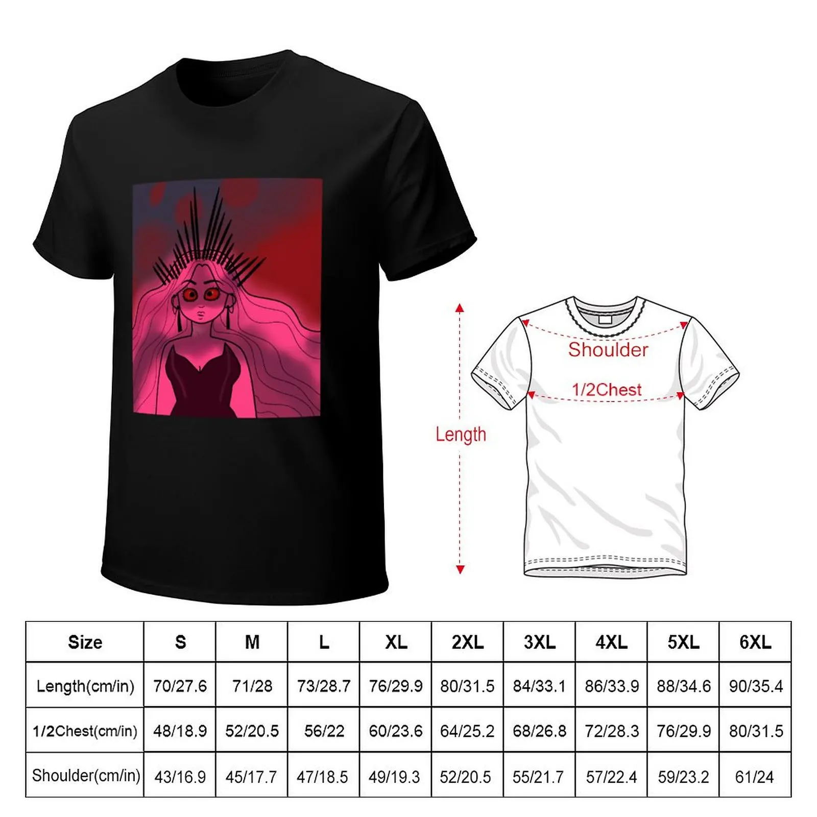 dread queen persephone T-Shirt Sweat Resistant Workout Tee Shirt