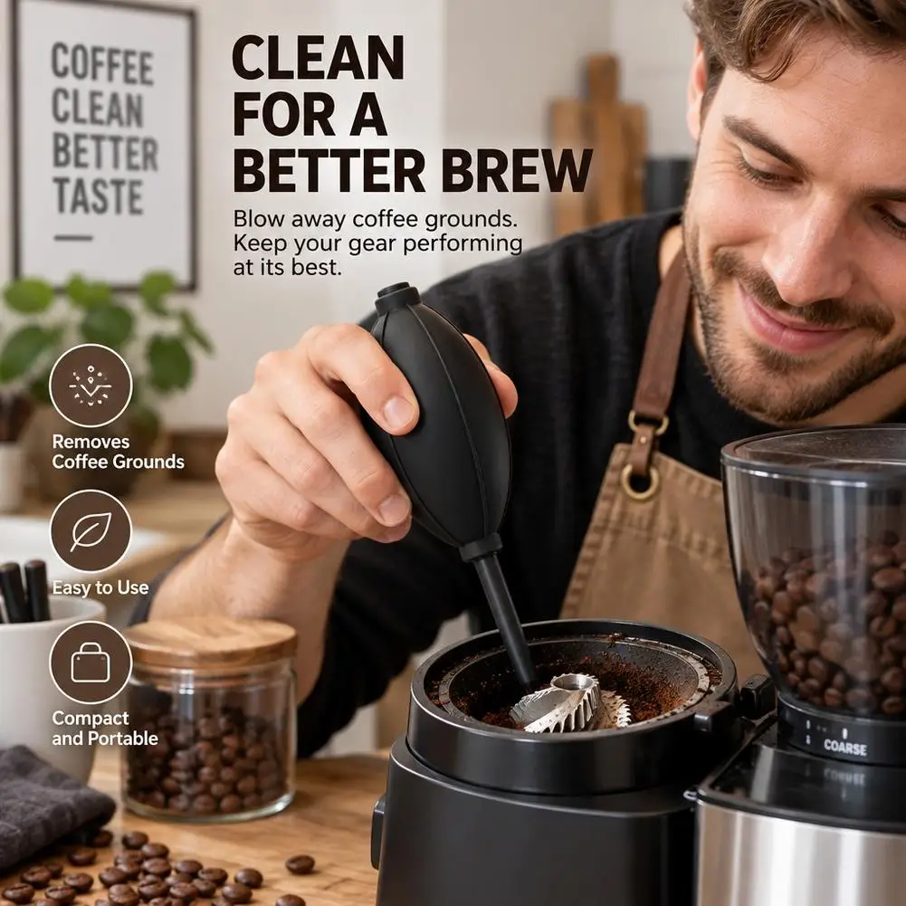 Coffee Grinder Cleaning Air Blower  Powder Remover For Espresso Machine Home Barista Camera Dust Cleaner - view 2