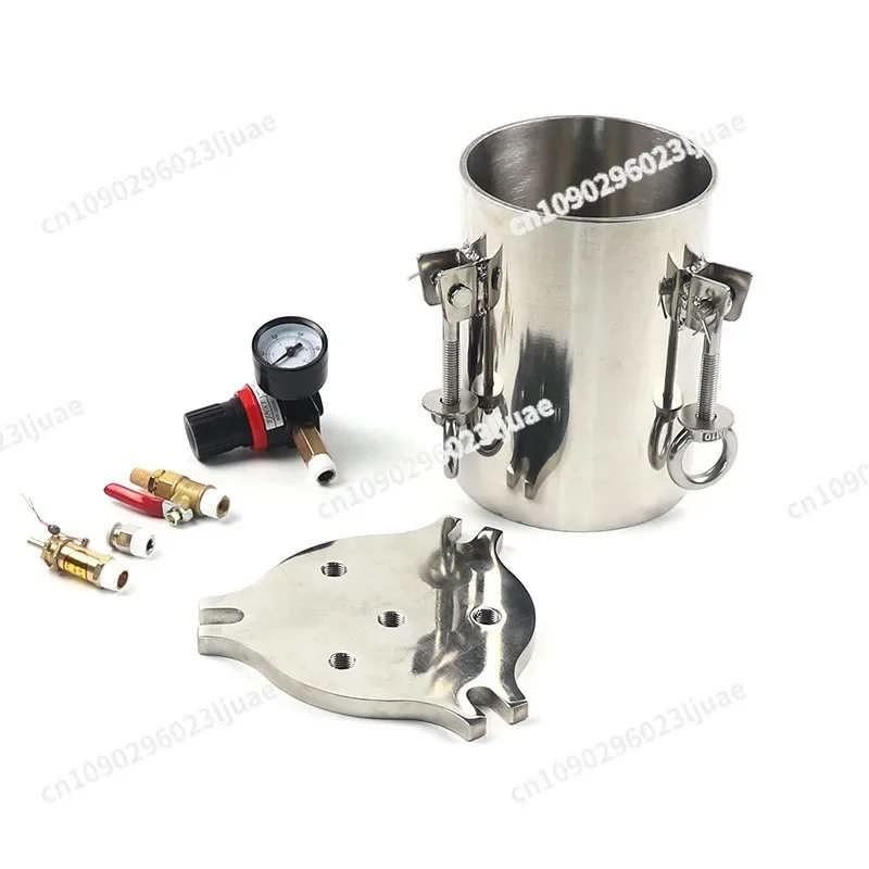 Dispenser Pressure Tank 304 Stainless Steel Pressure Barrel Dispensing Valve Fluid Dispensing Storage Bucket 1L