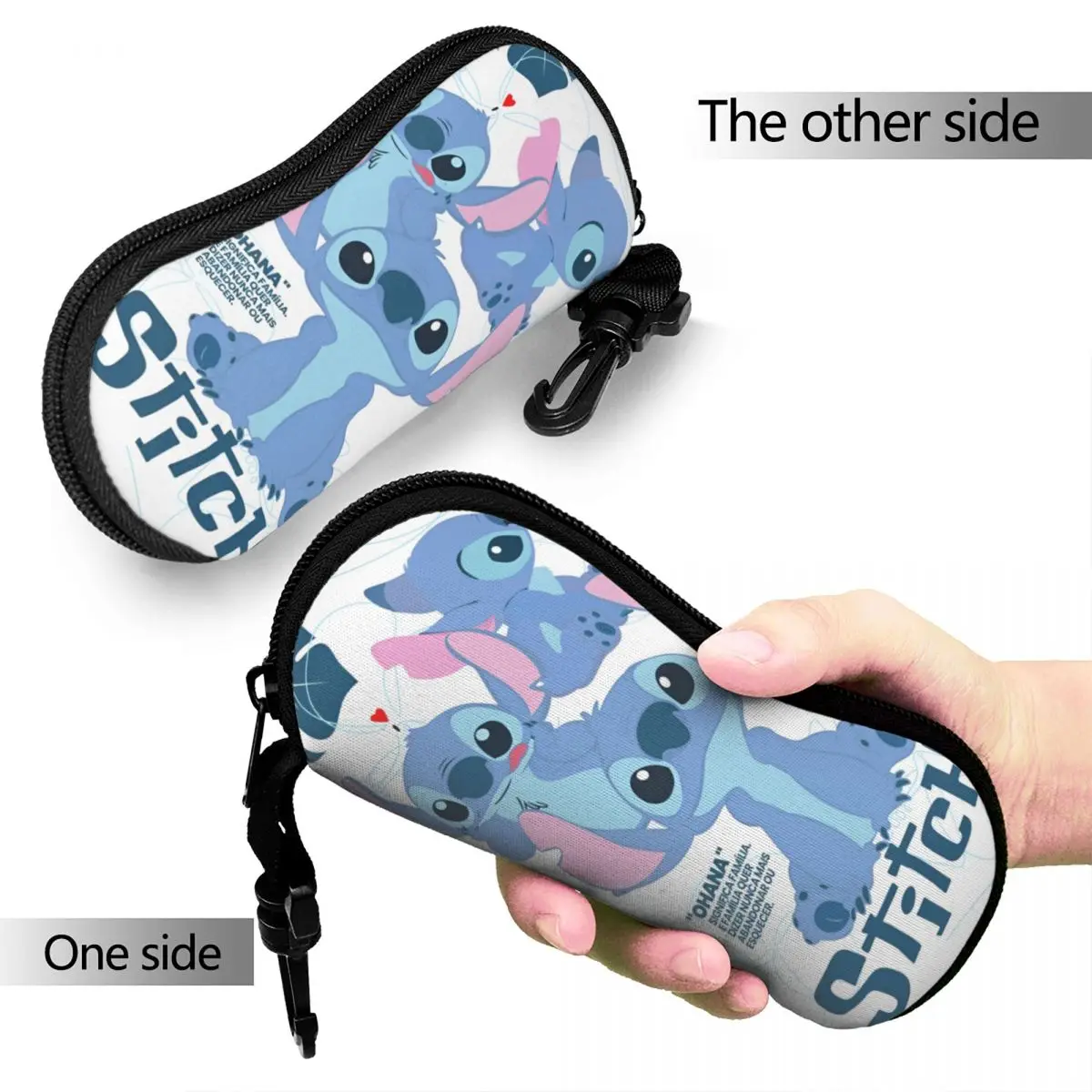 Cute Lilo And Stitch Glasses Case Lightweight Sunglasses Storage Box Office Glasses Box