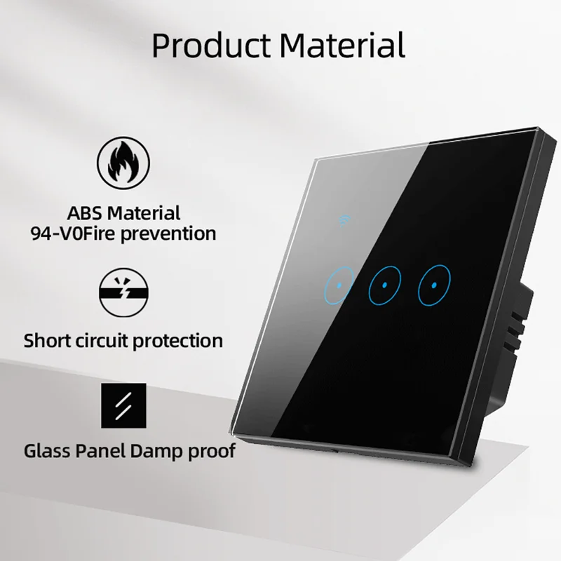 Tuya Smart Life Live & Neutral Wire Required Wifi Light Switch Home Automation Voice Remote Control By Alexa Google Assistant