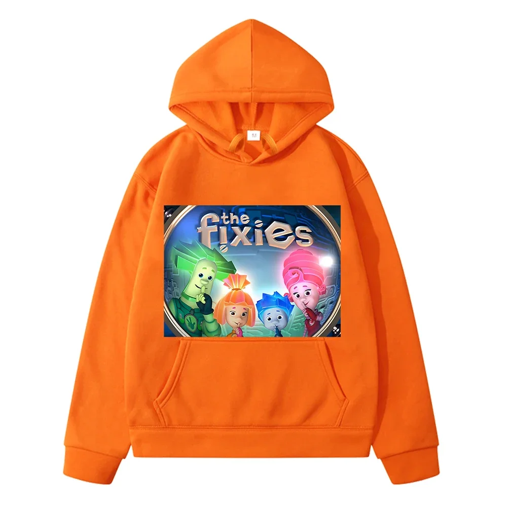 The Fixies Russia anime hoodie kids Fleece Sweatshirt y2k sudadera Autumn Jacket Casual pullover Hoodies for boy girl clothes