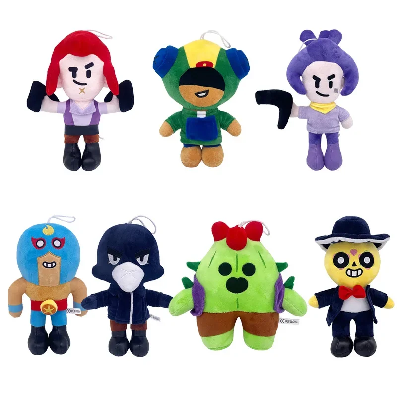 Brawl Spike Shelly Clot Leon Poco Stars Toy  Game Characters for Children Birthday Gifts