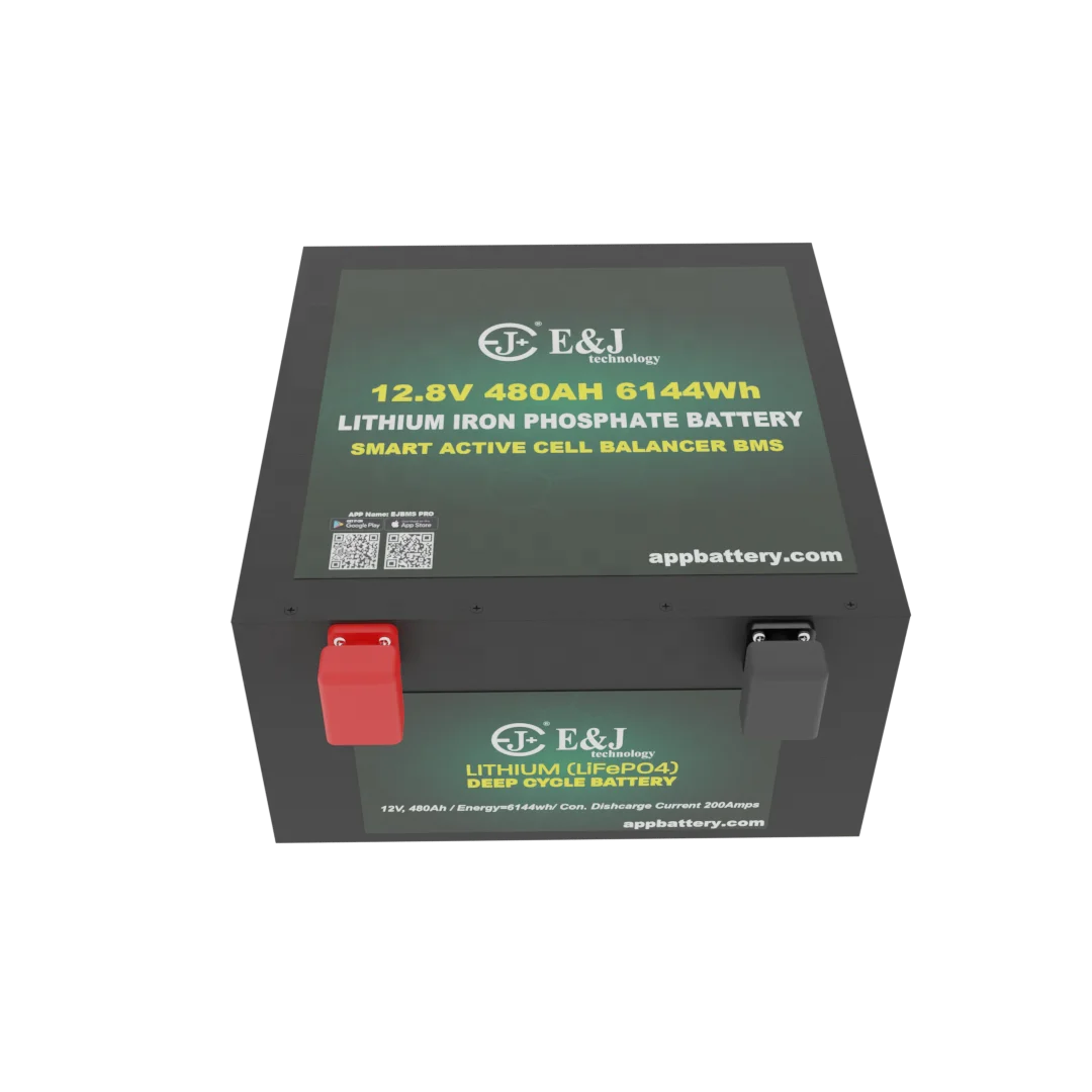 Lithium ion 12v rv lifepo4 battery 480Ah for motorhome passenger seat installation