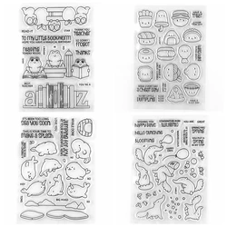 All Booked Up Stamp and Cutting Dies Peckish Plushies Clear Stamps For DIY Scrapbooking Decoration Paper Craft Album Card Making