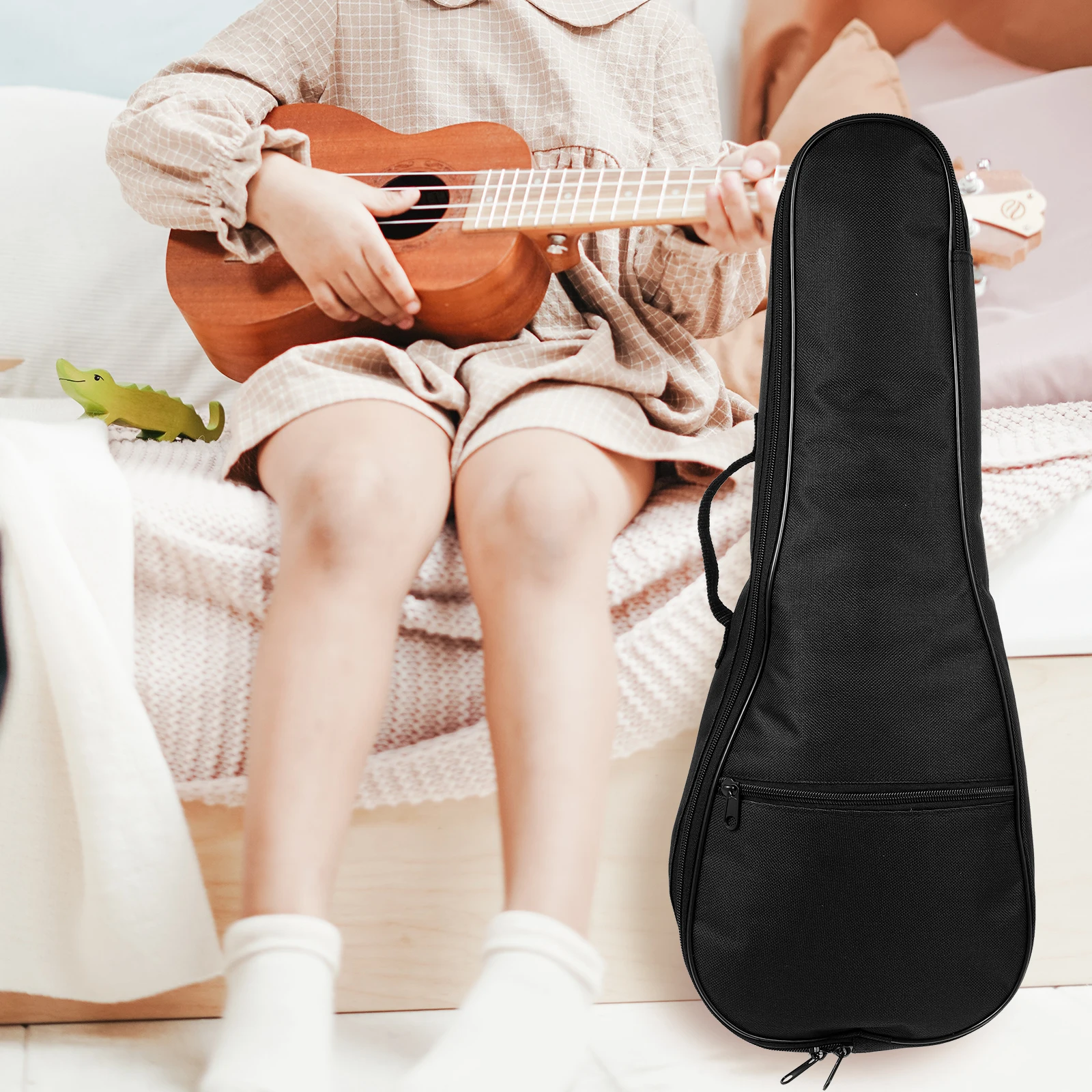

Ukulele Bag Accessories Case Guitar Cover Pouch Waterproof Backpack Supplies Cotton Pocket