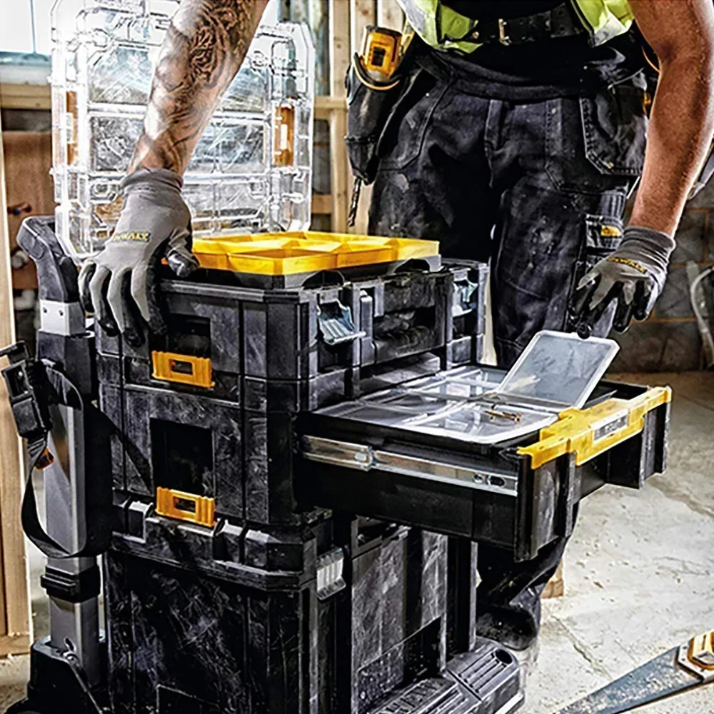 Dewalt Freely Stack Combine Tool Box with Single or Double Drawers DWST-70705 DWST-70706 TSTAK 2.0 Compatible with TSTAK1.0